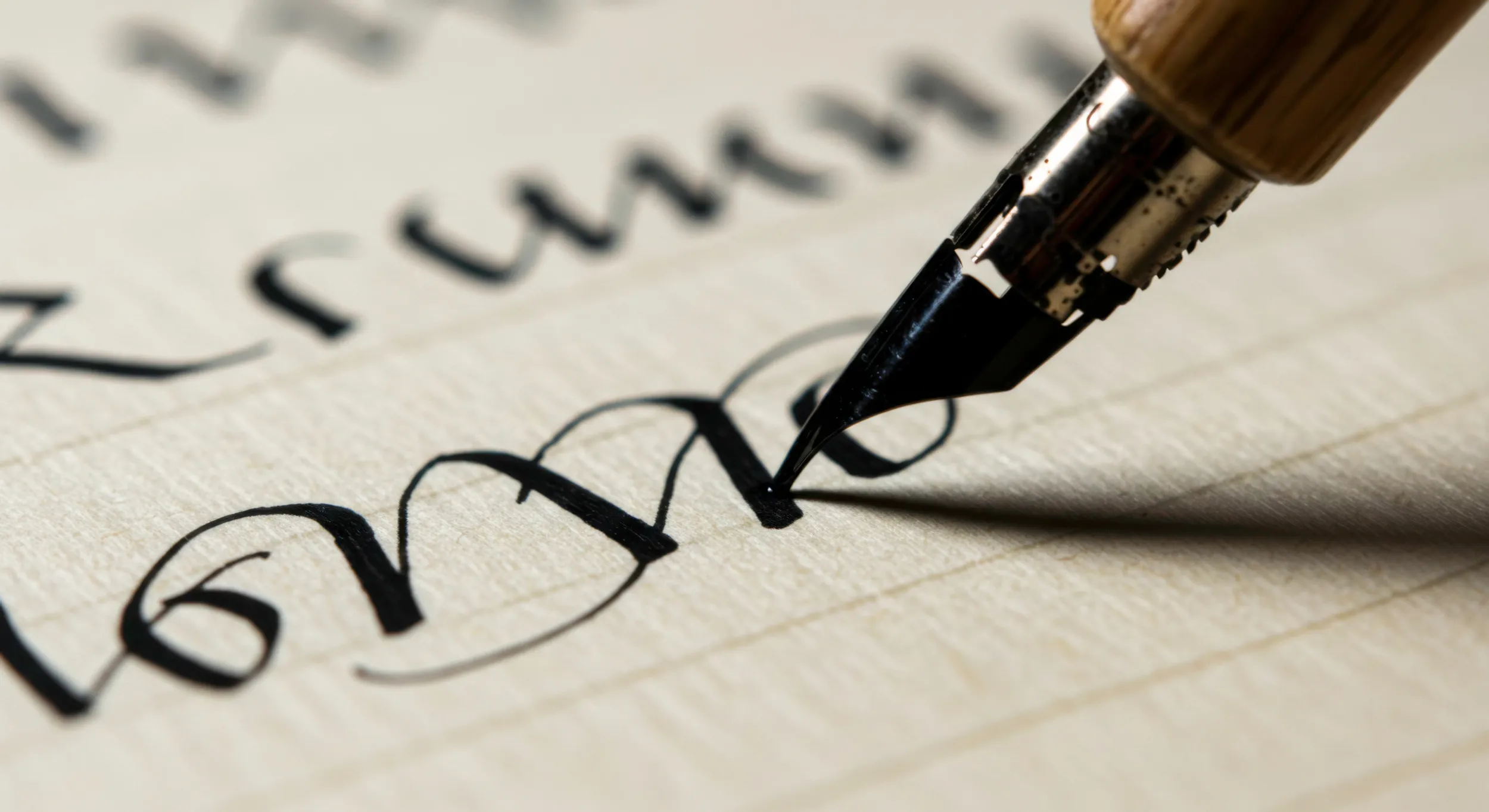 Papier calligraphié