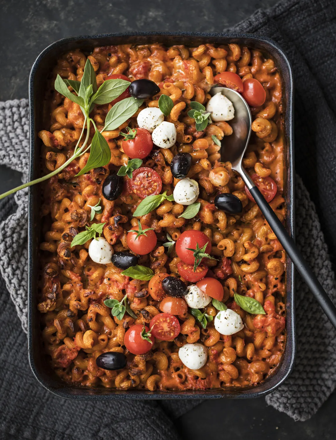 Plat à base de pâtes à l'épeautre